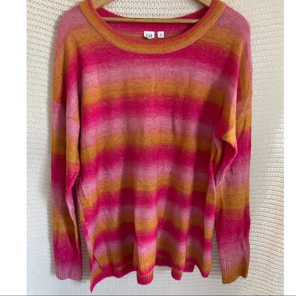 Multicolored striped sweater from gap size XL